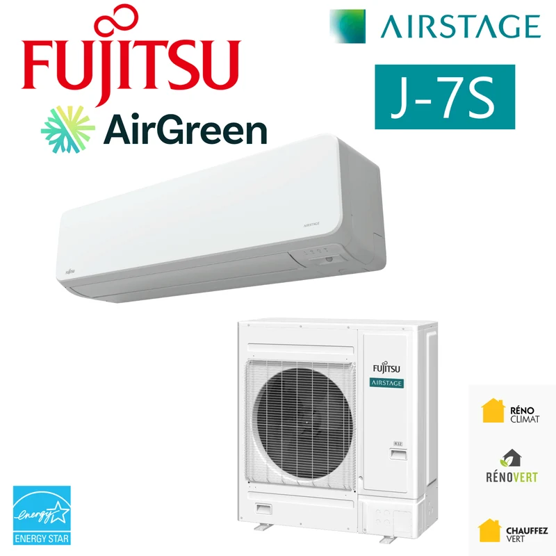 FUJITSU AIRSTAGE J-7S Mini-VRF R32 | 36000 BTU - 1 Tête