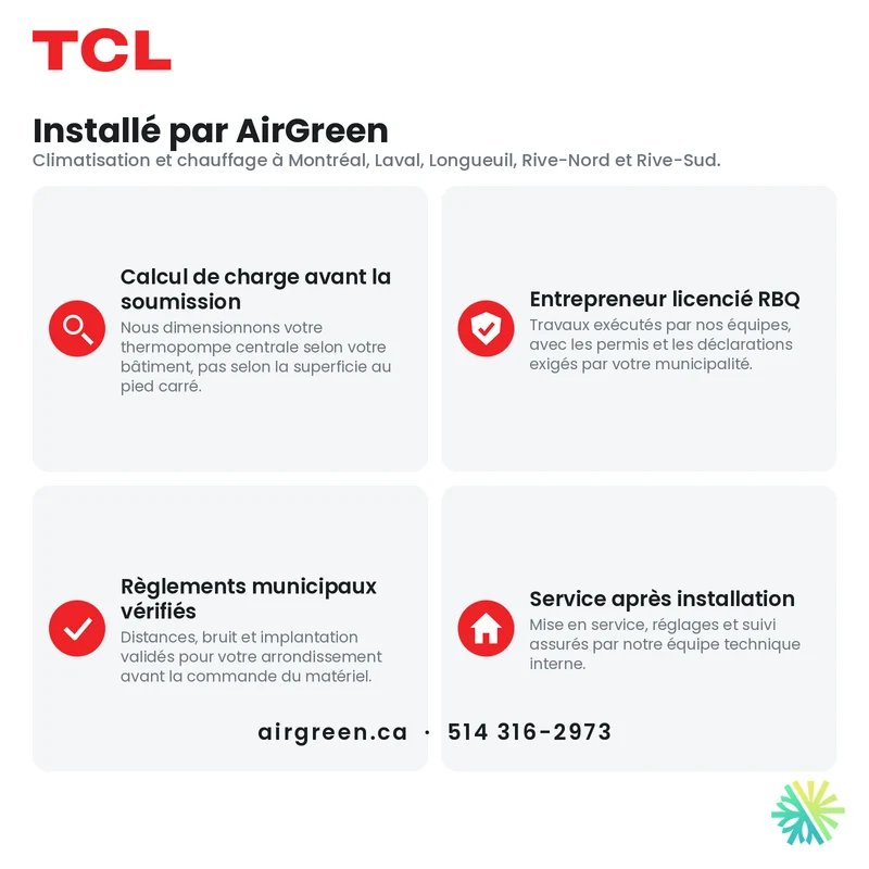 Thermopompe Centrale TCL APEX XS (Noir) | 5 Tonnes - 60000 BTU
