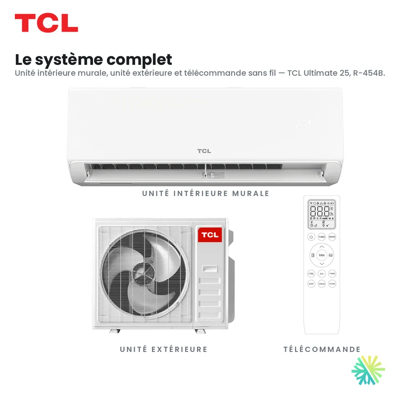 Thermopompe Murale TCL Ultimate 25 | 18000 BTU