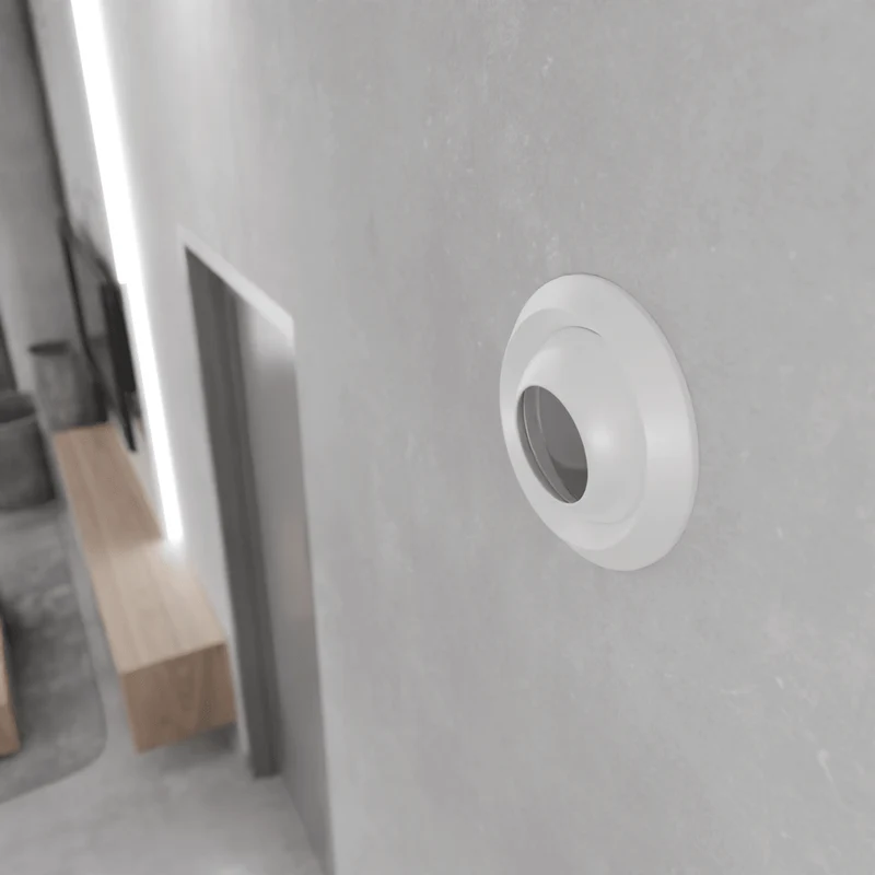 Diffuseur de soufflage Ø 250 mm longue portée en aluminium blanc mat