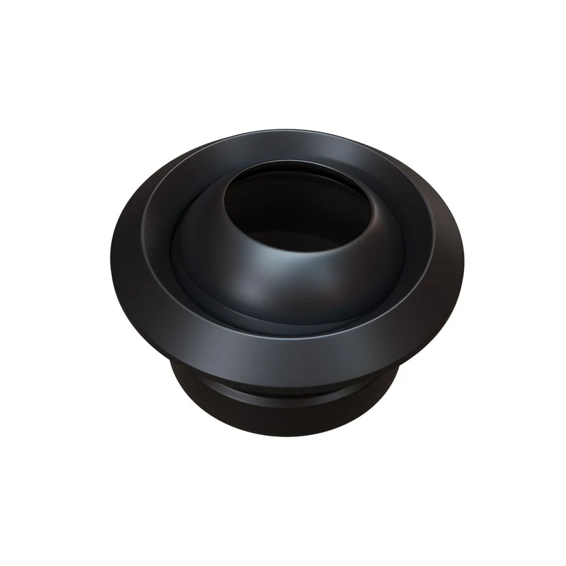Diffuseur de soufflage Ø 250 mm longue portée en aluminium noir mat
