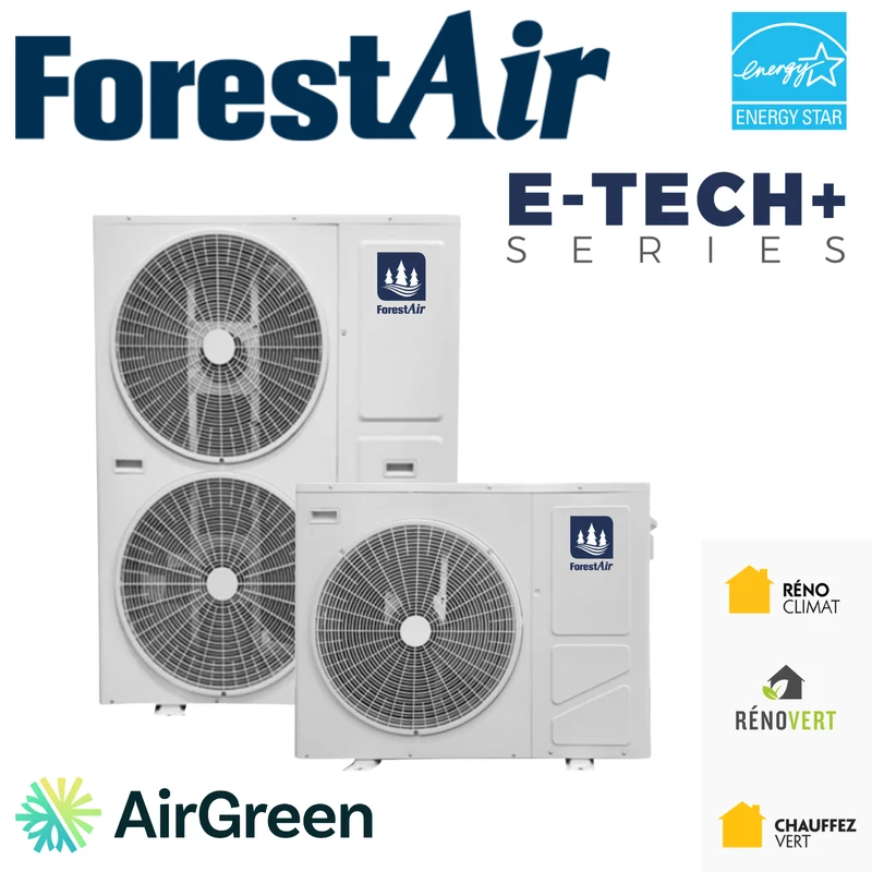 Thermopompe Centrale FORESTAIR E-TECH+| 5 Tonnes - 60 000 BTU
