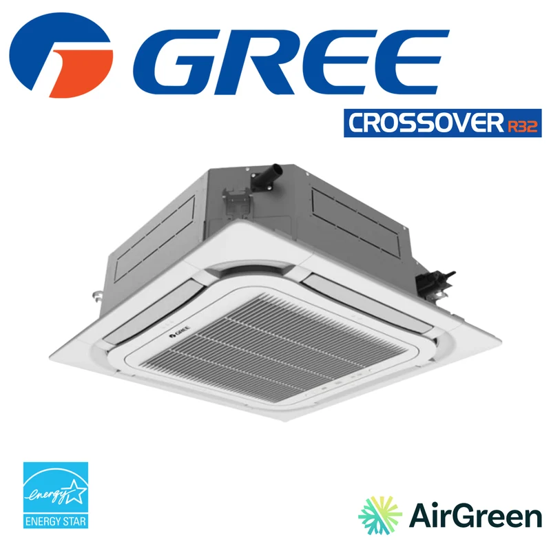 Cassette de plafond 8-Voies GREE CROSSOVER R32 | 12000 BTU