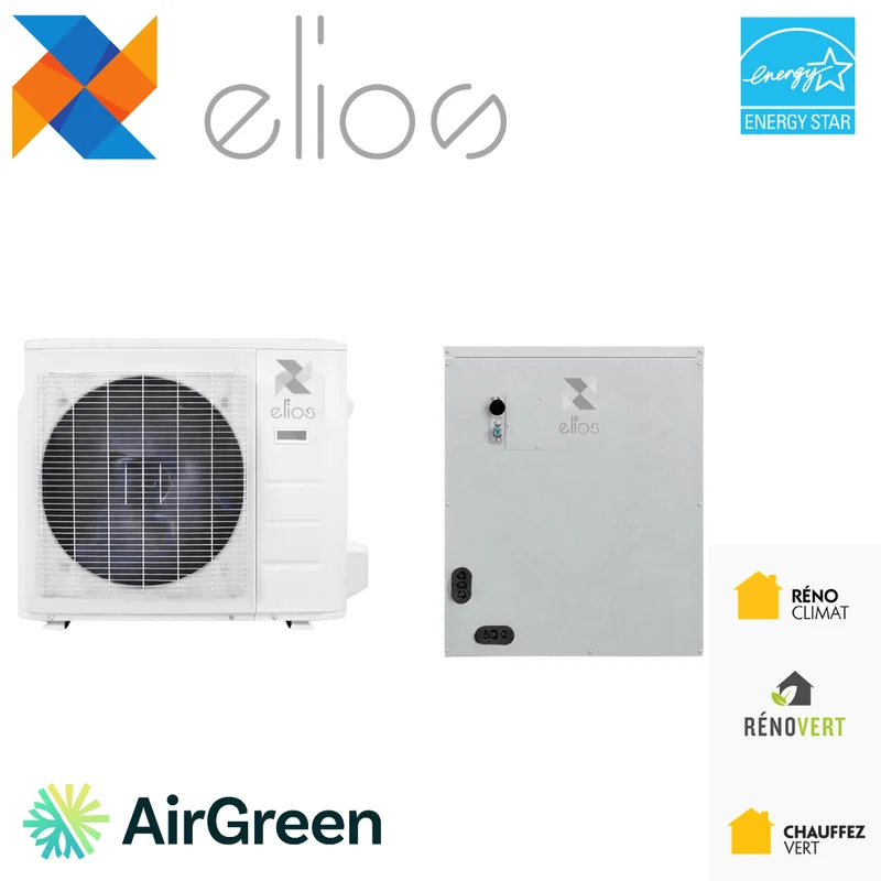 Thermopompe centrale "ADD-ON" ELIOS R410A | 1.5T - Cased Coil