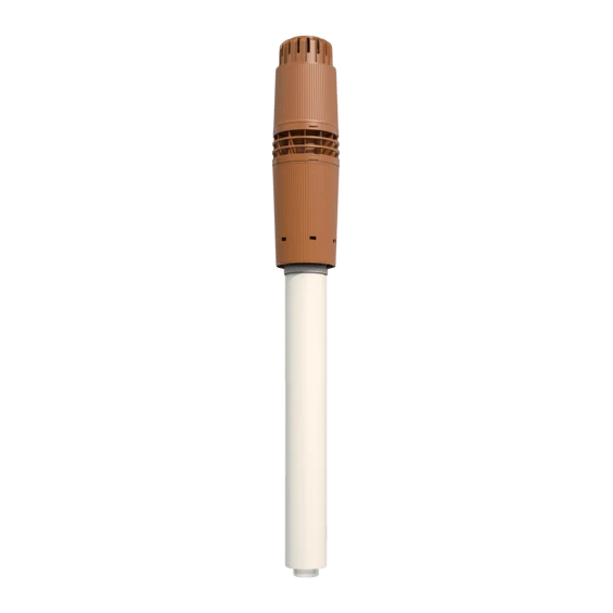 Terminal vertical ø80/125 mm ocre