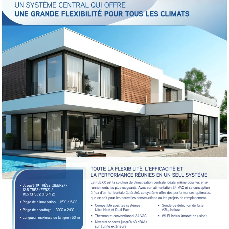 Thermopompe Centrale "ADD-ON" GREE FLEXX R32 | 5T | Serpentin en caisson