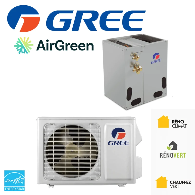 Thermopompe Centrale "ADD-ON" GREE FLEXX R32 | 2T | Serpentin en caisson