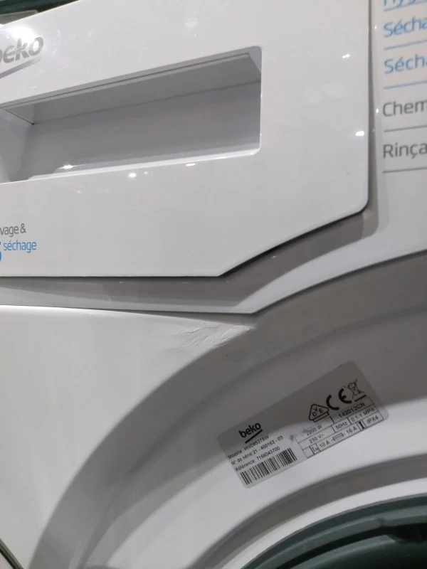 Lave-linge Sechant 8 kg Reconditionné BEKO HWD8527SW