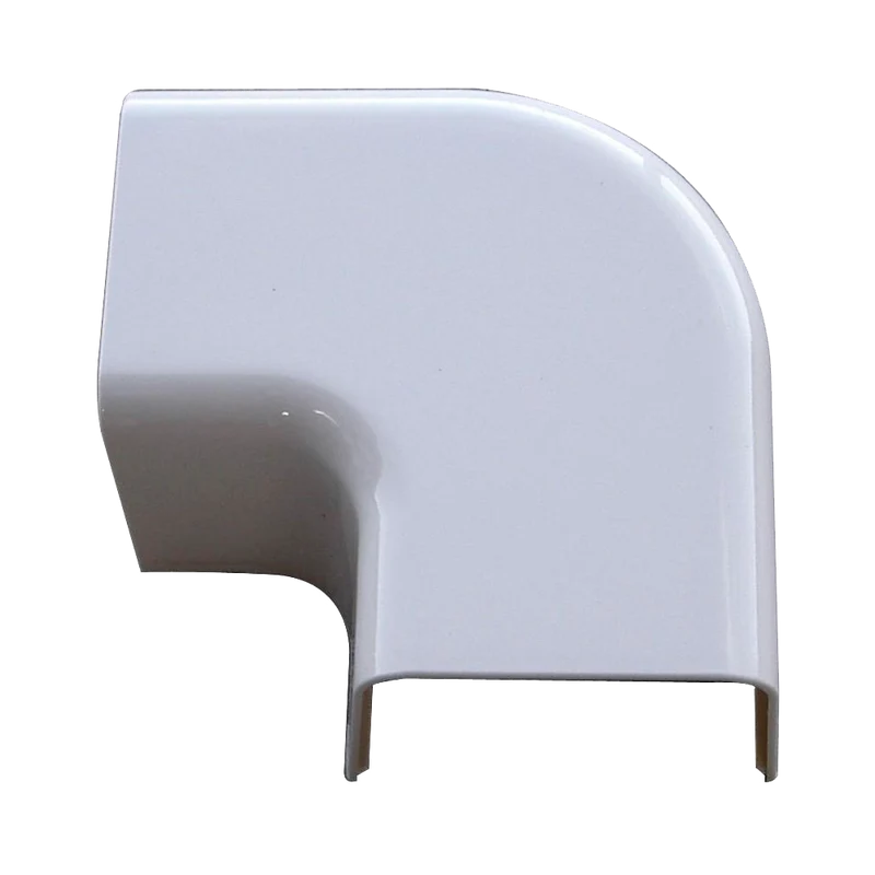 Angle apparent coude pour goulotte 80 x 60 mm