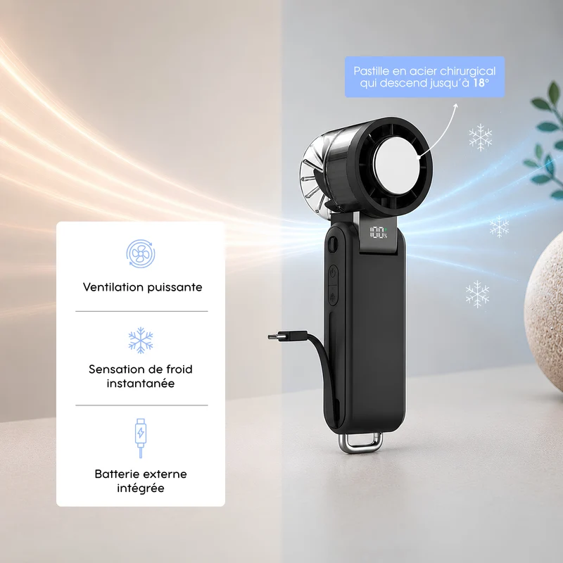Climatiseur portable & Batterie externe - L'Airpower