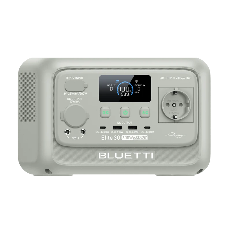 Elite 30 V2 (Gris Doha) | 600 W 288 Wh Station électrique portable