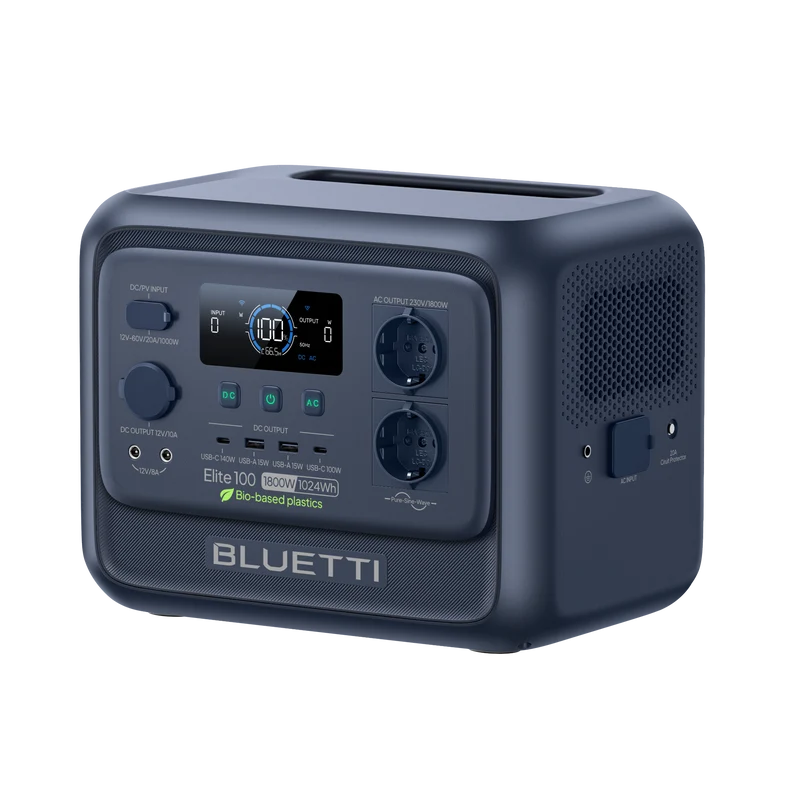BLUETTI Elite 100 V2 Station électrique portable | 1 800 W, 1 024 Wh