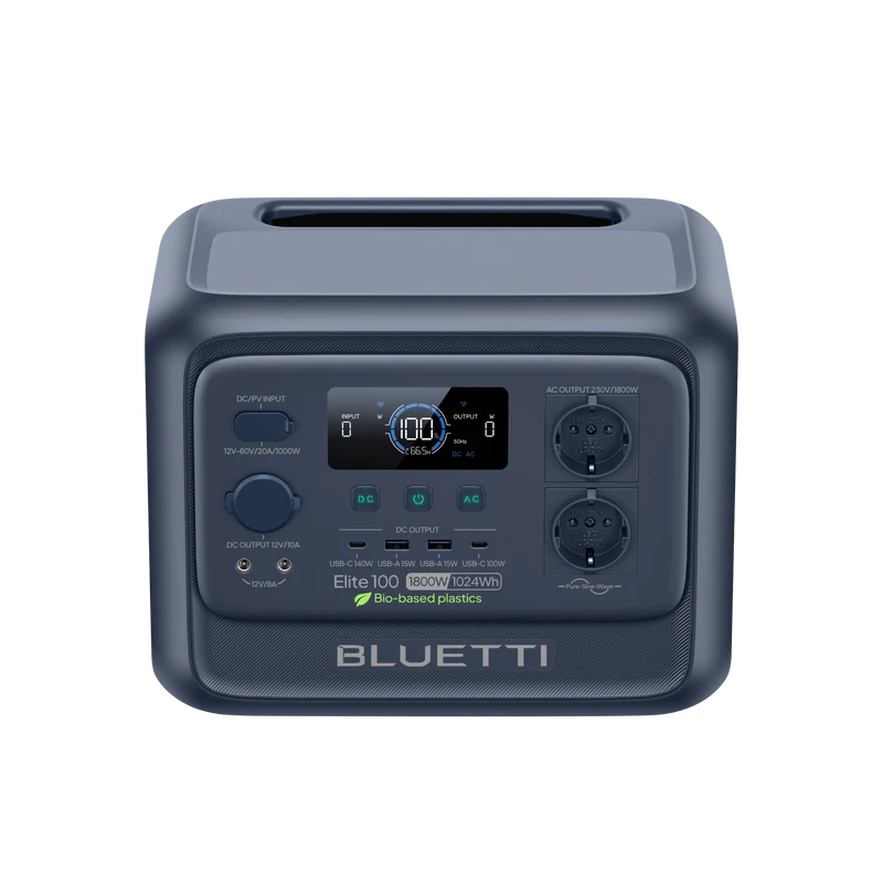 BLUETTI Elite 100 V2 Station électrique portable | 1 800 W, 1 024 Wh
