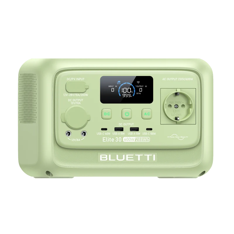 Elite 30 V2 (Vert clair citron) | 600 W 288 Wh Station électrique portable