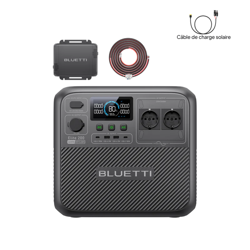 Elite 200 V2 + Charger 1 | |2 600 W, 2 073,6 Wh, Chargeur d’alternateur 560 W