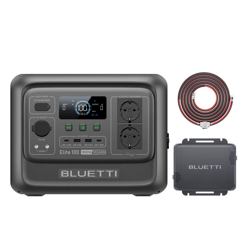 Elite 100 V2 + Charger 1 | 1 024 Wh, 1 800 W, 560 W Chargeur DC