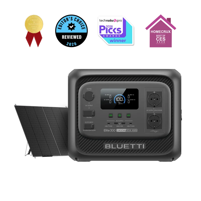 BLUETTI Elite 300 Station d’énergie portable | 2 400 W, 3 014,4 Wh