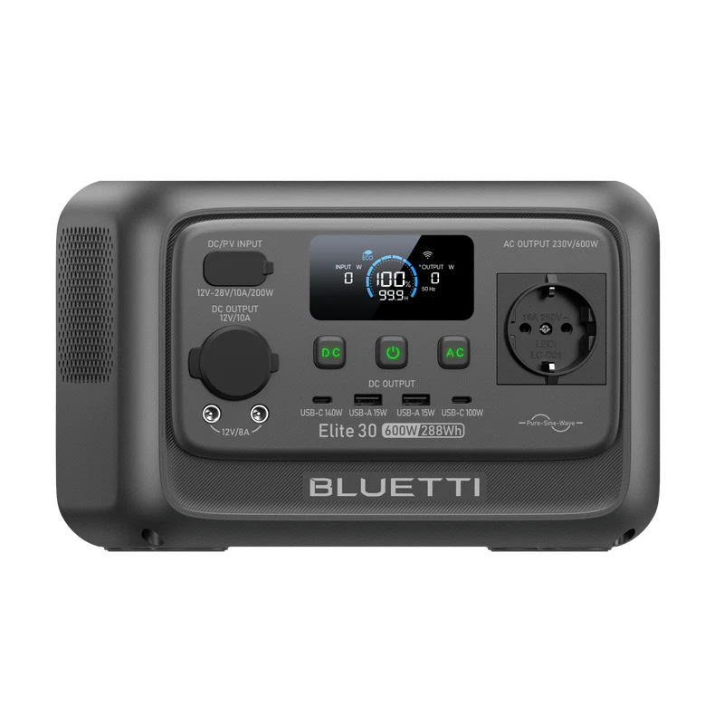 BLUETTI Elite 30 V2 Station électrique portable | 600 W 288 Wh