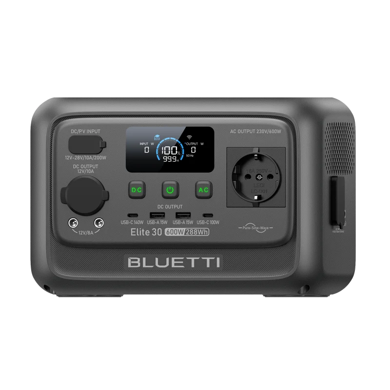 BLUETTI Elite 30 V2 Station électrique portable | 600 W 288 Wh