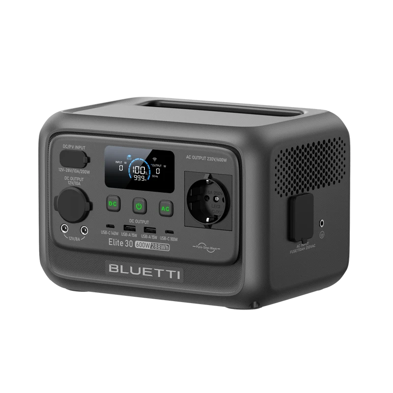 BLUETTI Elite 30 V2 Station électrique portable | 600 W 288 Wh