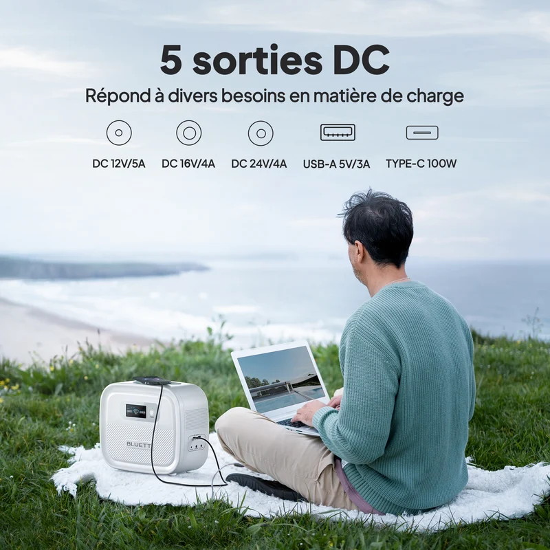 BLUETTI X60 Batterie externe CPAP de 614 Wh