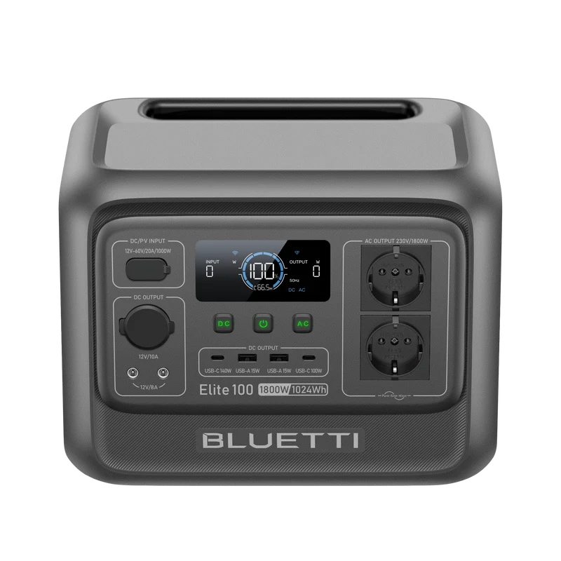 BLUETTI Elite 100 V2 Station électrique portable | 1 800 W, 1 024 Wh
