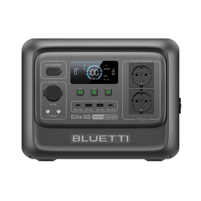 BLUETTI Elite 100 V2 Station électrique portable | 1 800 W, 1 024 Wh(Amazon)