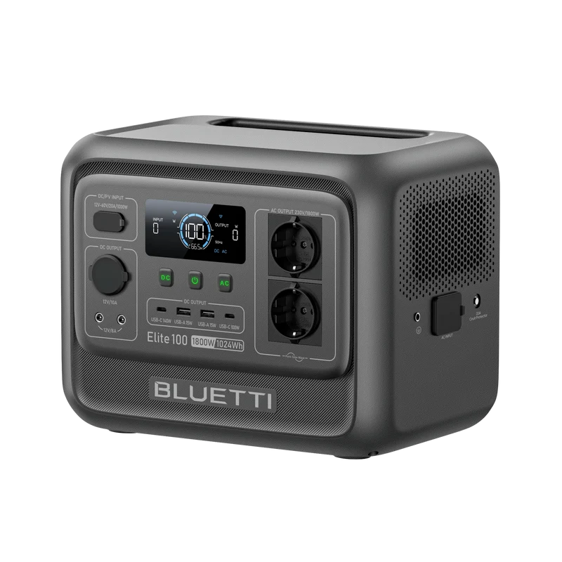 BLUETTI Elite 100 V2 Station électrique portable | 1 800 W, 1 024 Wh（Amazon）