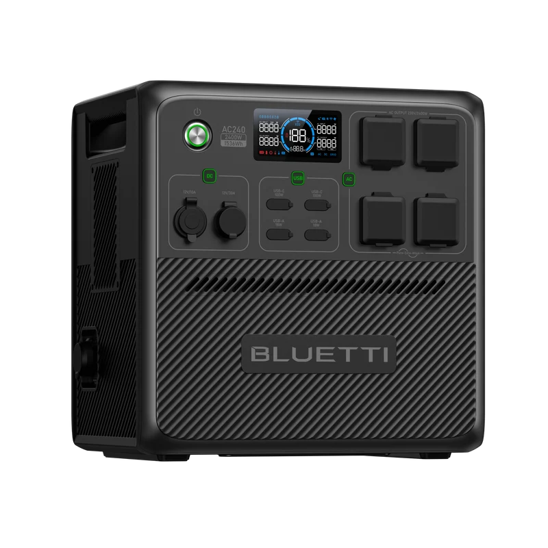 BLUETTI AC240 Station électrique portable | 2 400 W / 1 536 Wh