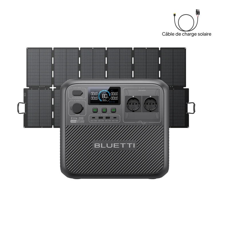 BLUETTI Elite 200 V2 Station électrique portable | 2 073,6 Wh, 2 600 W