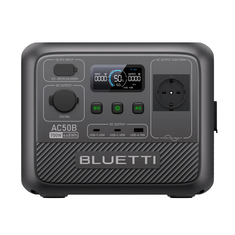 BLUETTI AC50B Station électrique portable | 700 W / 448 Wh (AMA)