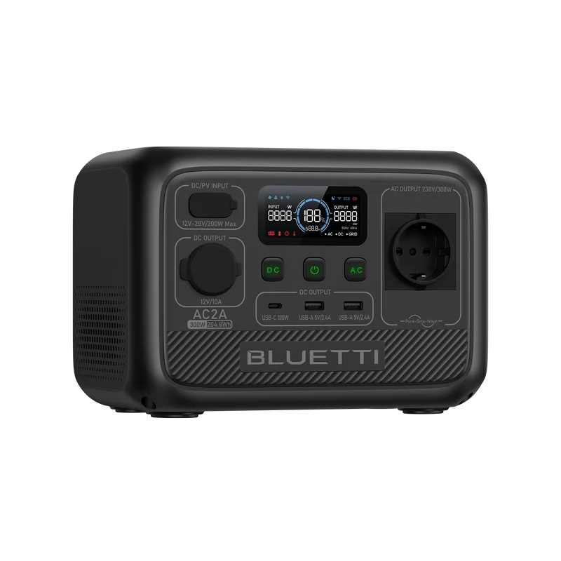 BLUETTI AC2A Station électrique portable | 300 W, 204,8 Wh