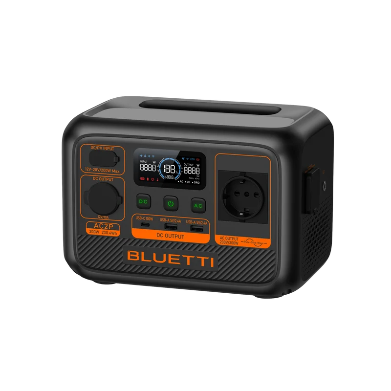 BLUETTI AC2P Station électrique portable | 300 W / 230,4 Wh