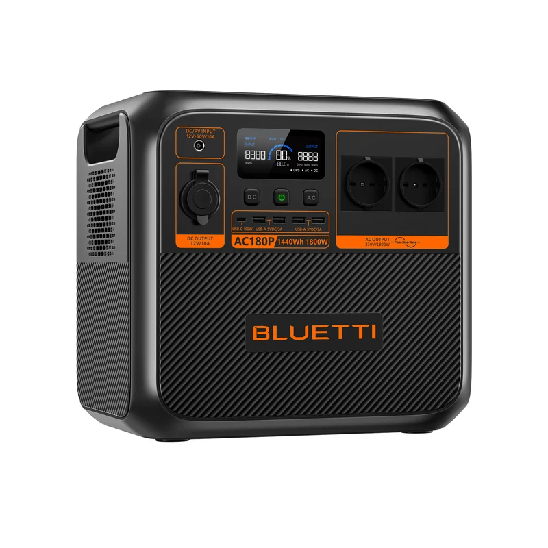 BLUETTI AC180P Power Station | 1 800 W / 1 440 Wh