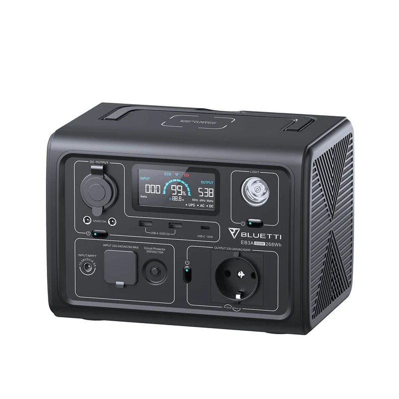 BLUETTI EB3A Station électrique portable | 600 W / 268 Wh - Occasion