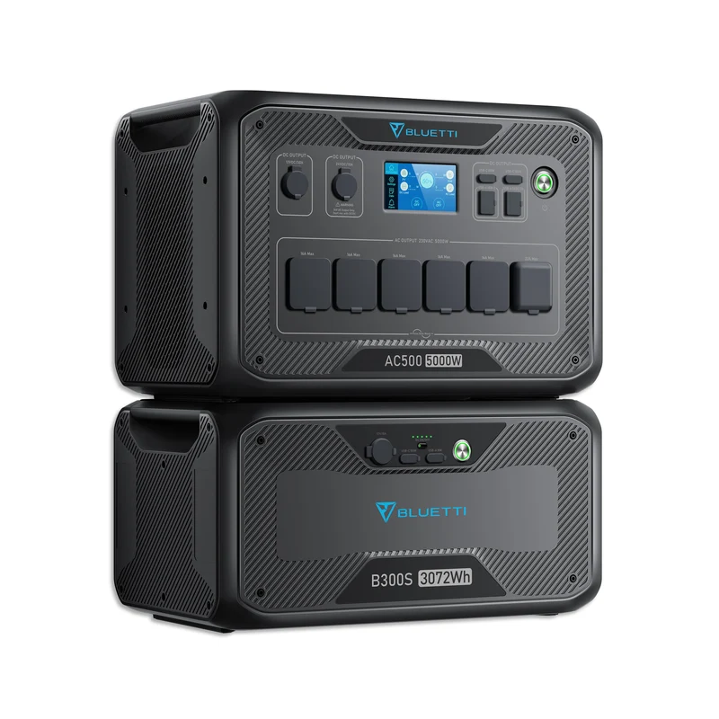 BLUETTI AC500+B300S Batterie de secours domestique | 5000 W / 3072 Wh