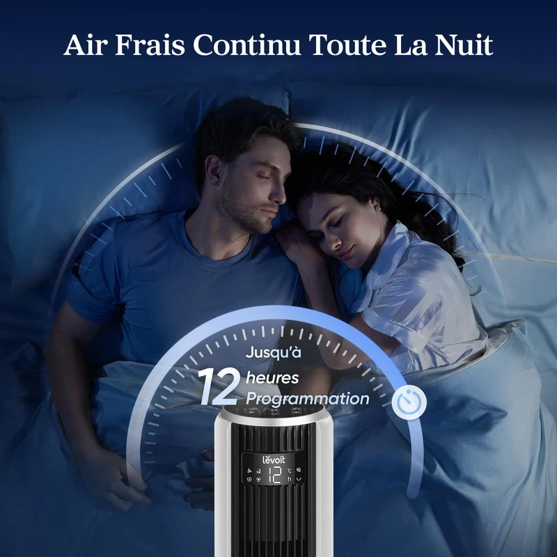 LEVOIT Ventilateur Colonne 36DC 20dB – Ultra Silencieux Nuit