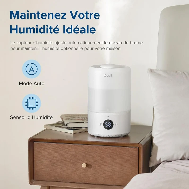Humidificateur d’air à ultrasons Levoit Dual 200S