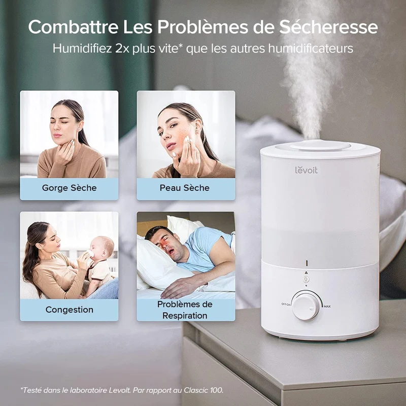 Humidificateur d’air à ultrasons Levoit Dual 150