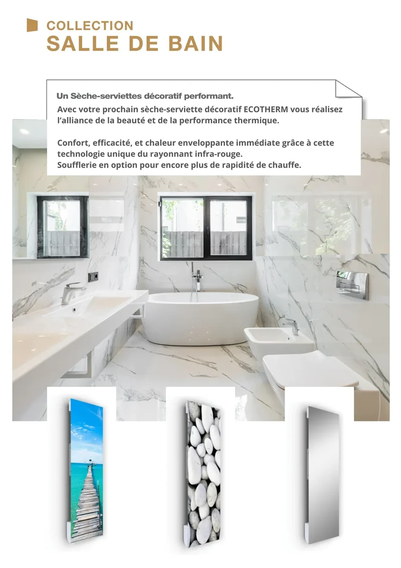 Radiateur Décoratif ECOVERRE — Verre Rayonnant Personnalisable | Ecotherm