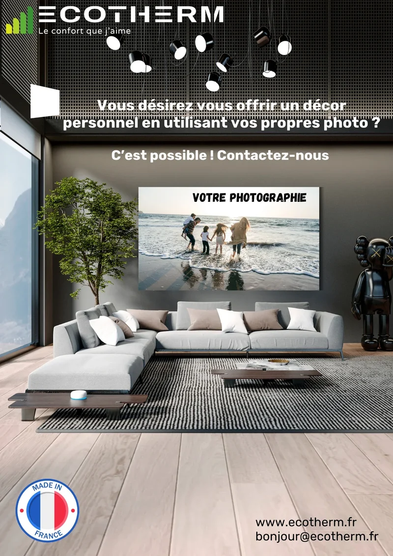 Radiateur Décoratif ECOVERRE — Verre Rayonnant Personnalisable | Ecotherm