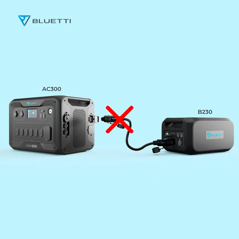 BLUETTI AC300 + B300 Batterie de secours domestique | 3000 W / 3072 Wh