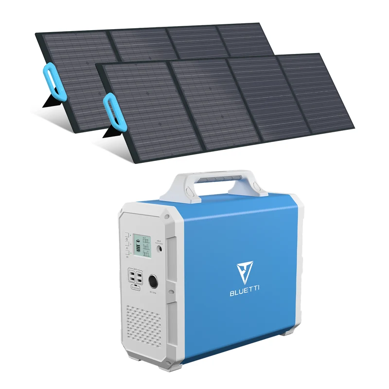 BLUETTI EB180 + 2*PV120 Groupe Électrogène Solaire
