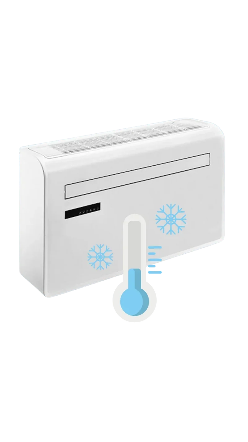 Climatisation Murale Sans Unité Extérieure 2,2 KW — Froid Seul, Sans Frigoriste | Ecotherm