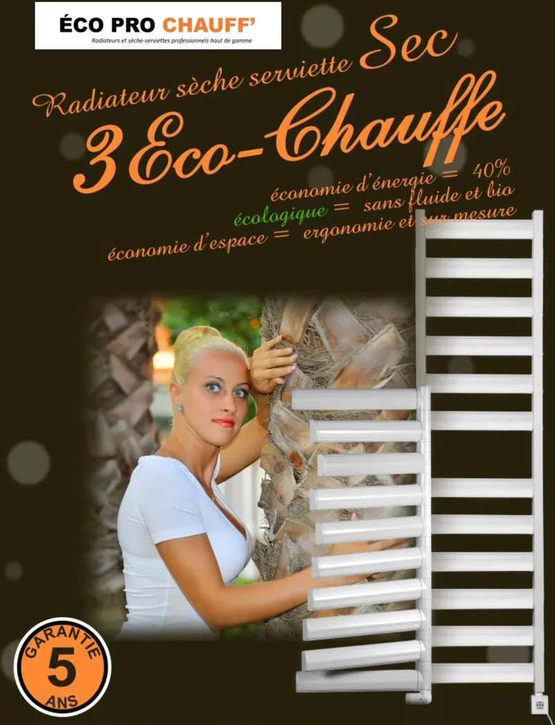 Sèche-Serviettes Articulé Ecotherm — Inertie, Rayonnement & Convection