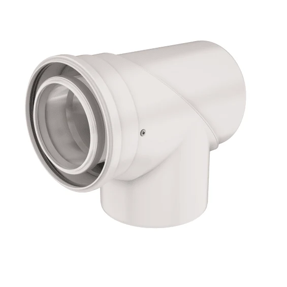 Coude de visite 87° Rolux Condensation D80/125mm PPTL/Alu