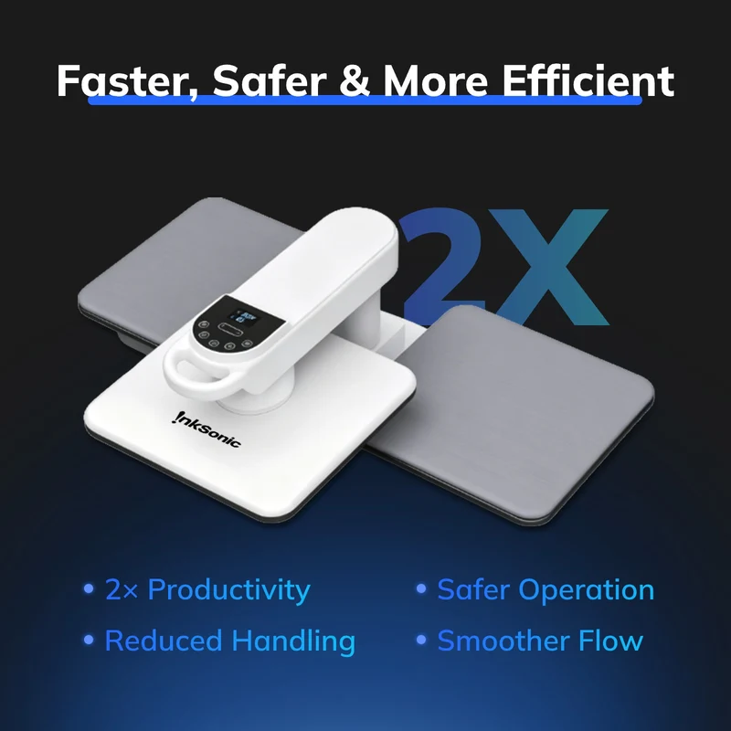 Auto Dual Heat Press Machine 15×15 in