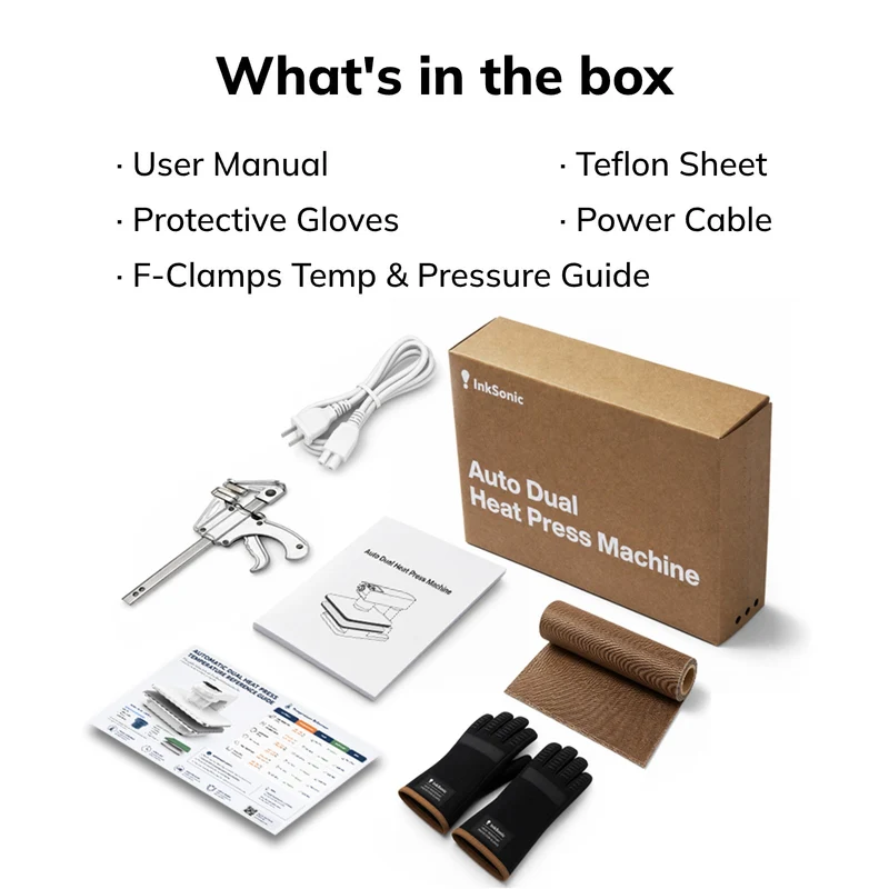 Auto Dual Heat Press Machine 15×15 in