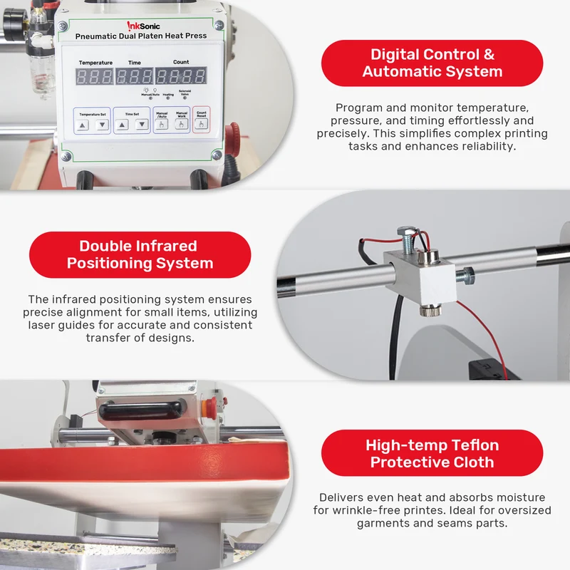 16x24 Auto Pneumatic Dual Heat Press Machine [Pre-order]