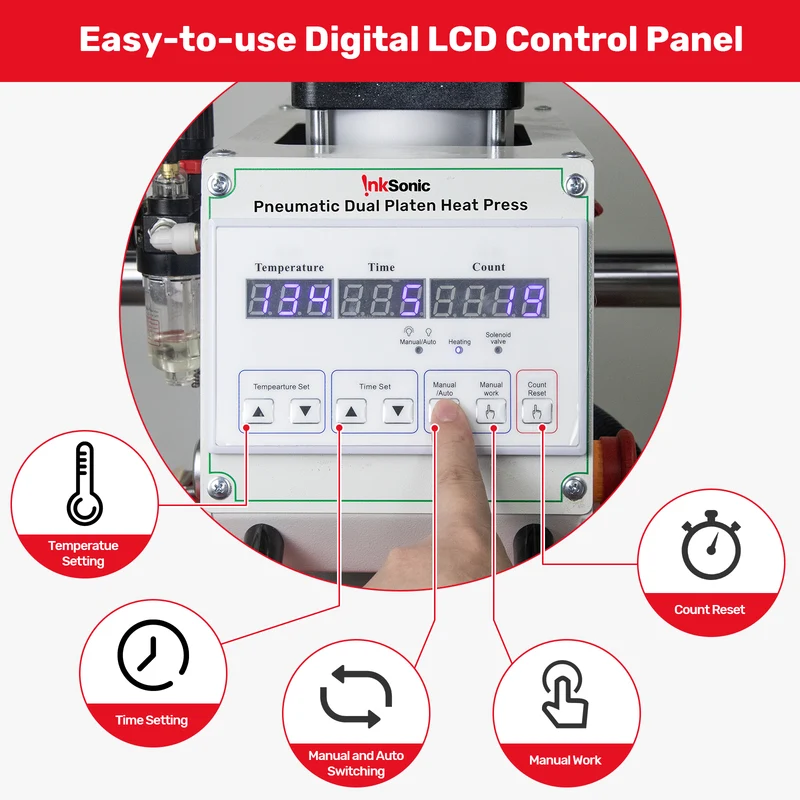 16x24 Auto Pneumatic Dual Heat Press Machine [Pre-order]